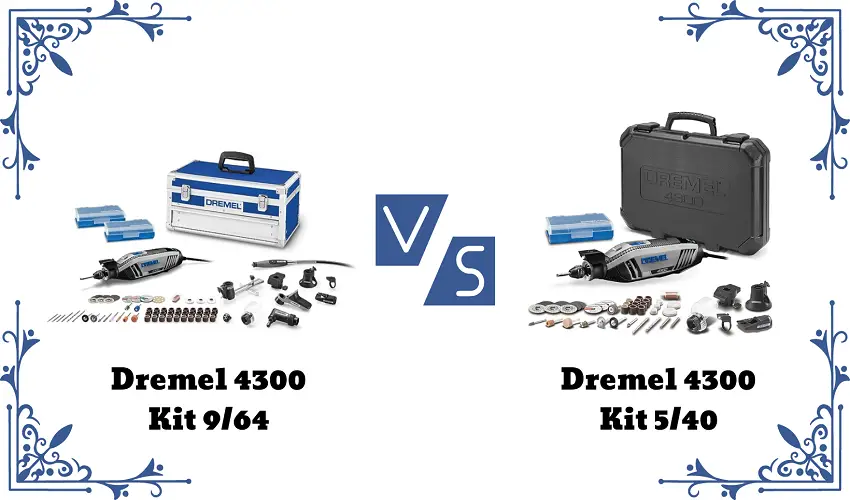 Dremel 4300 Kit 9/64 Vs 5/40