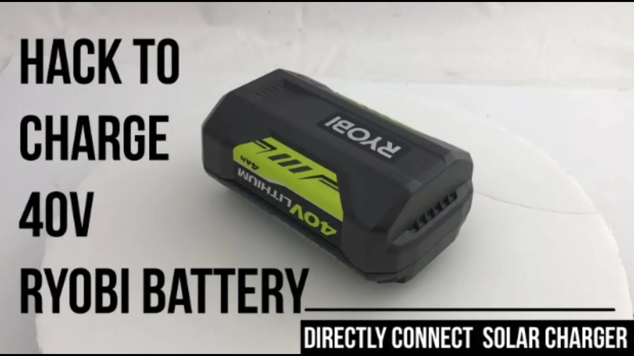 How to Charge Ryobi 40V Battery Without Charger