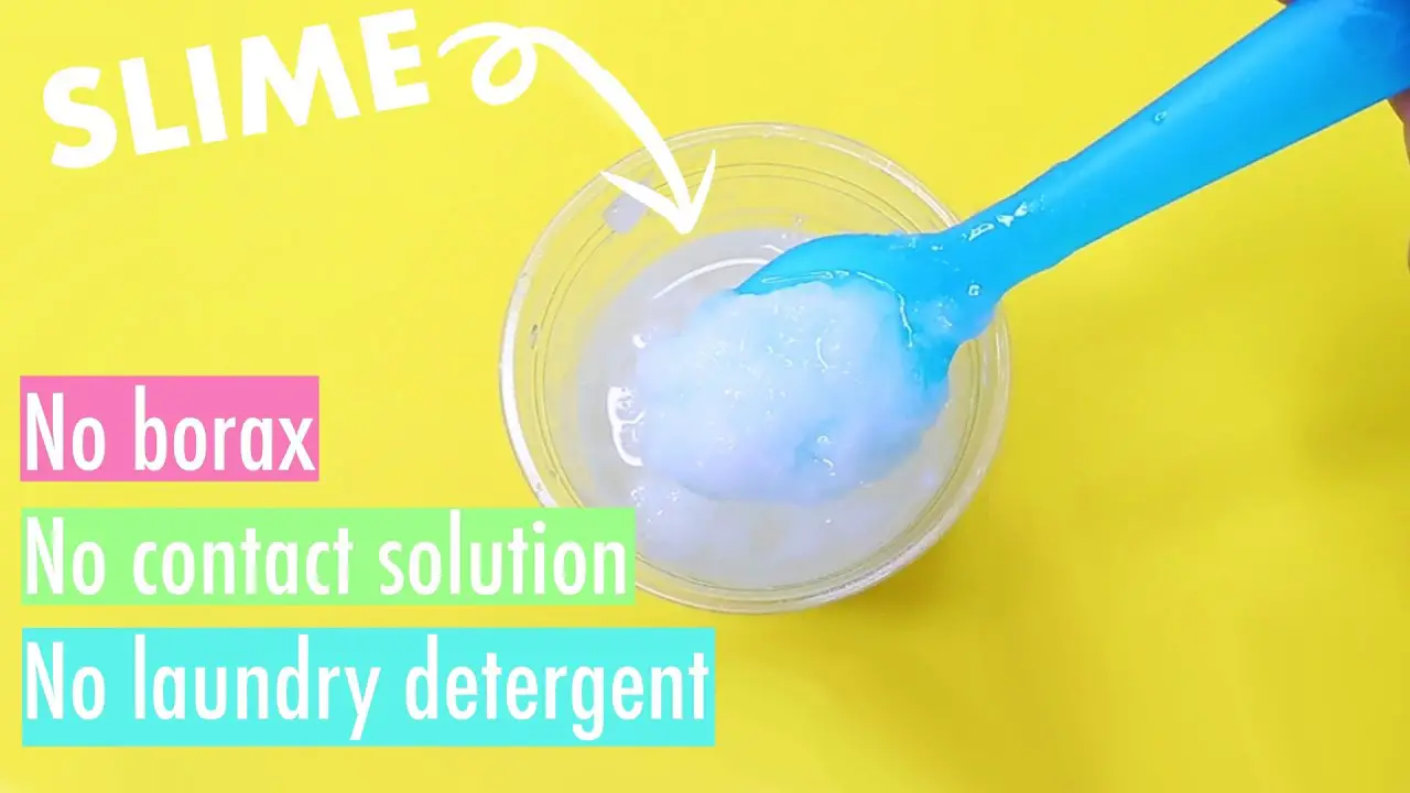 How to Make Slime With Contact Lens Solution And Glue