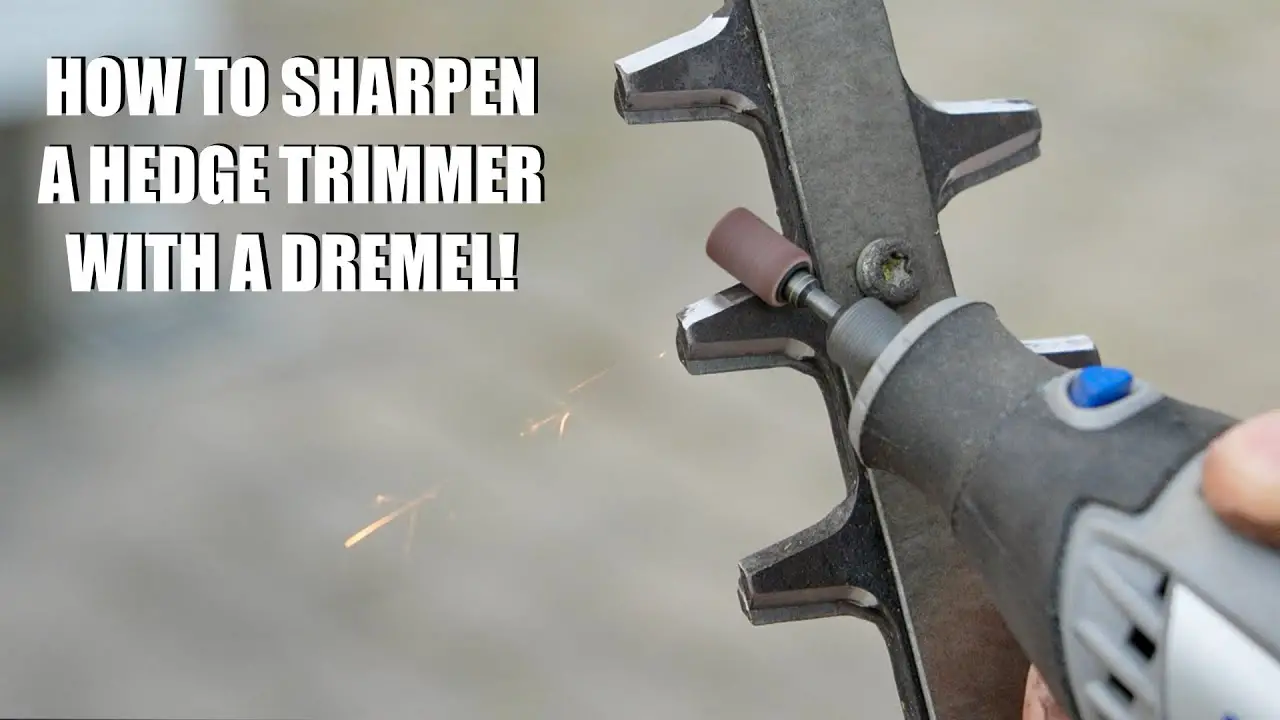How to Sharpen Hedge Trimmers With a Dremel