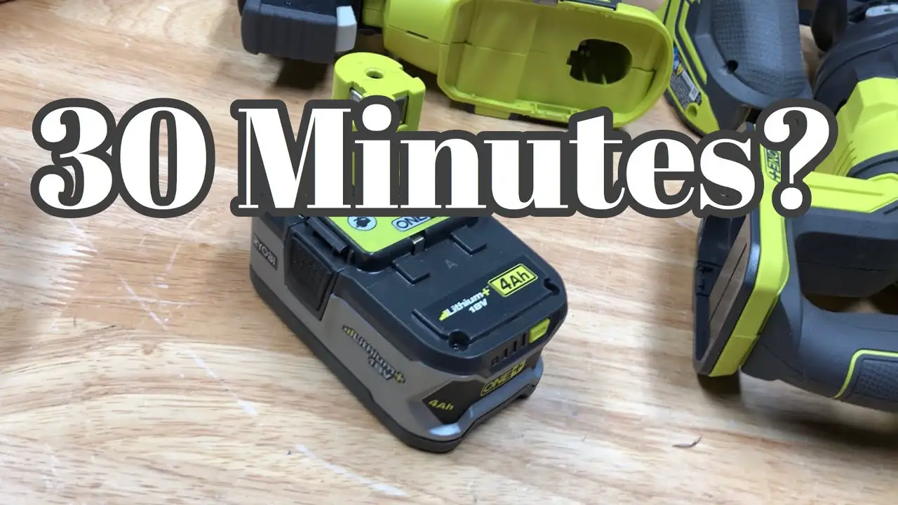 How Long to Charge Ryobi 18V 4Ah Battery