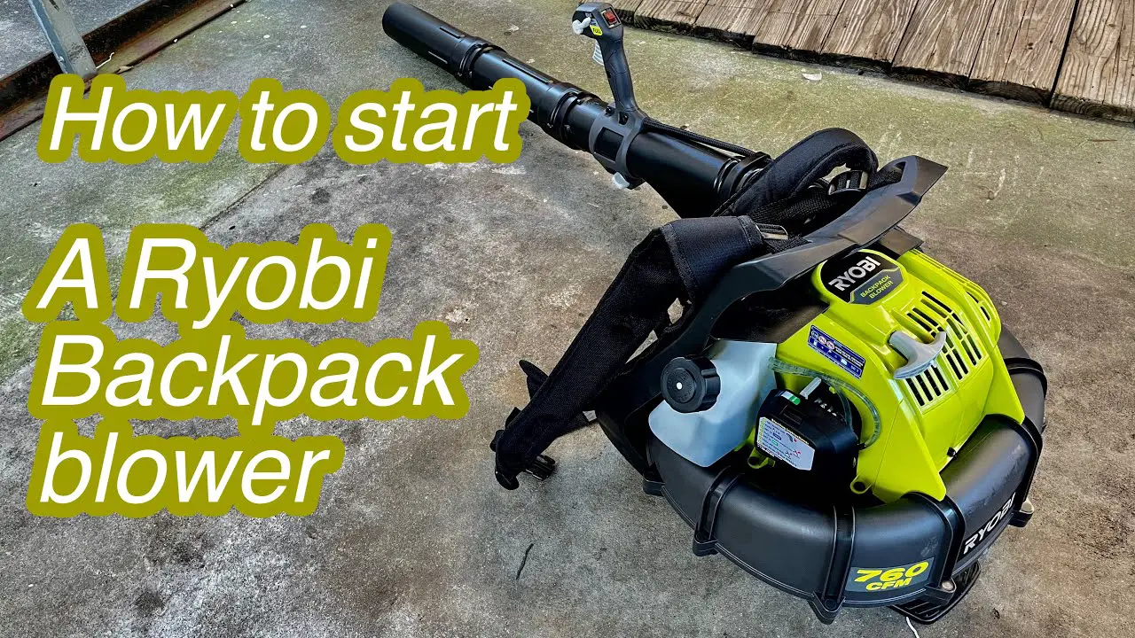 How to Start Ryobi Backpack Blower