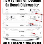 How to Turn off Beeping on Bosch Dishwasher
