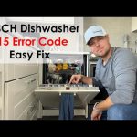 How Do I Fix Error Code E15 on Bosch Dishwasher